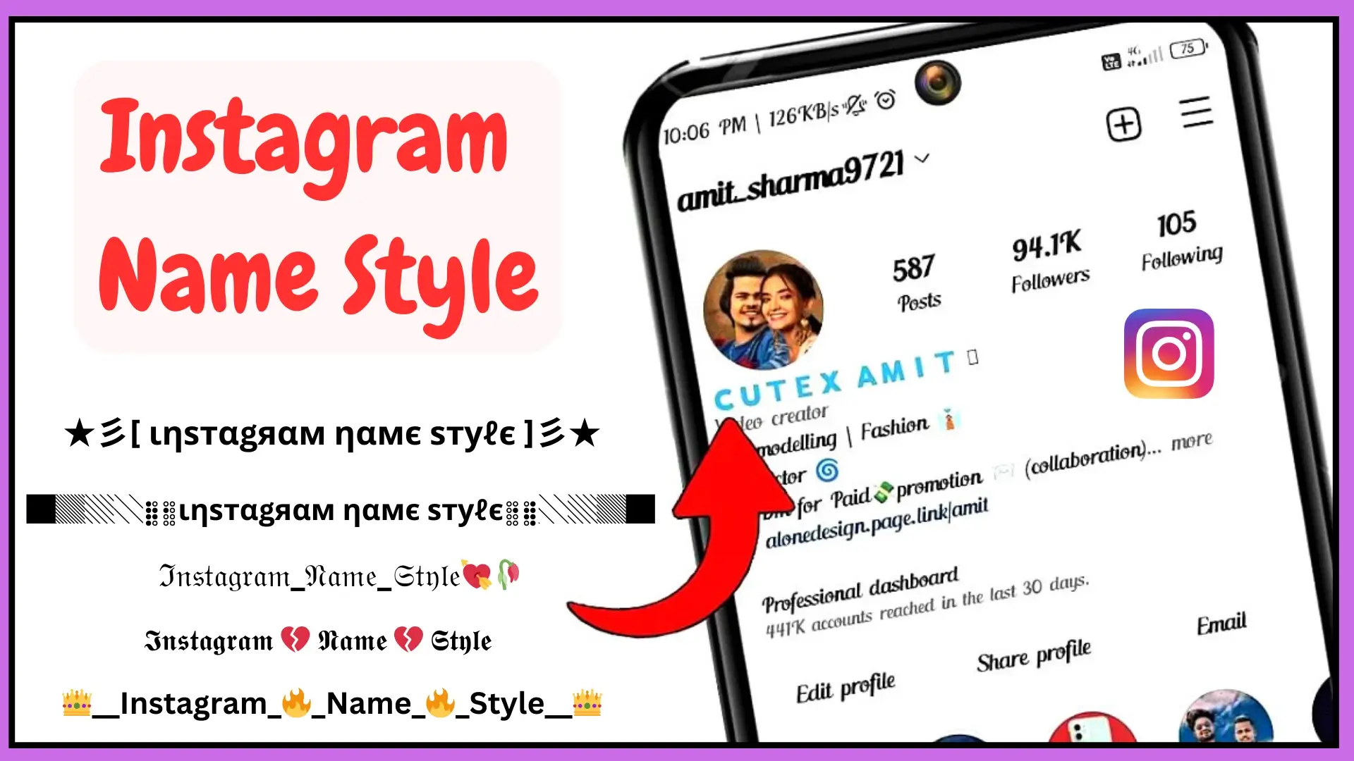 Insta Name Style