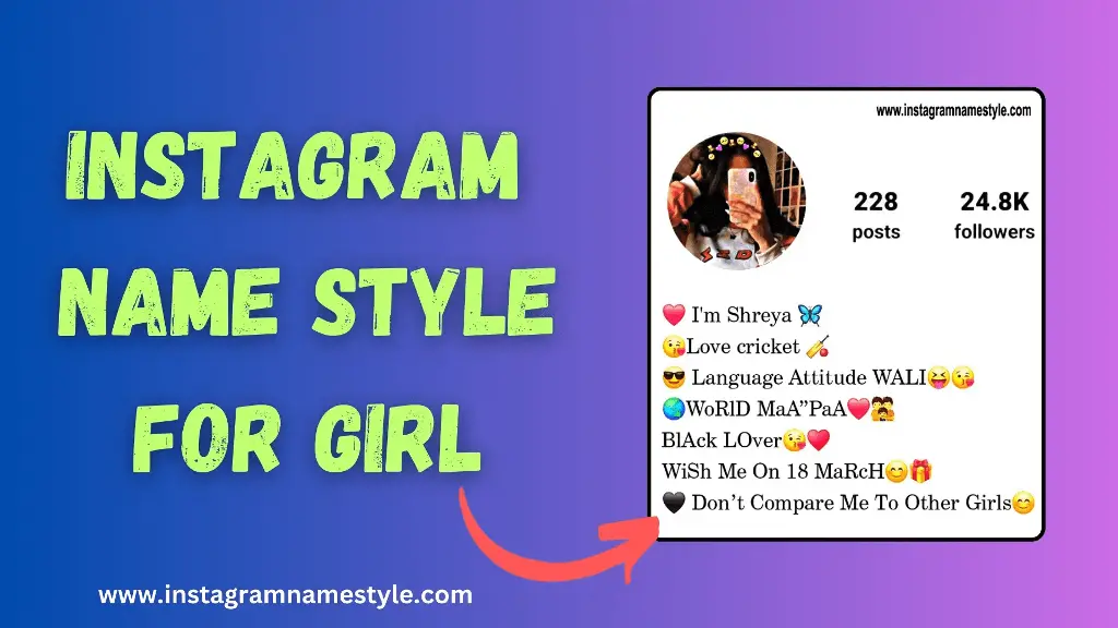 Instagram Name Style For Girl Preview Image