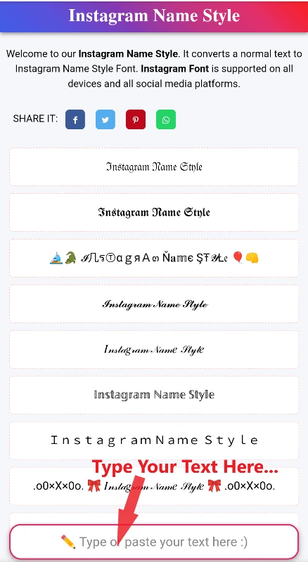 How to write stylish name on instagram profile? 